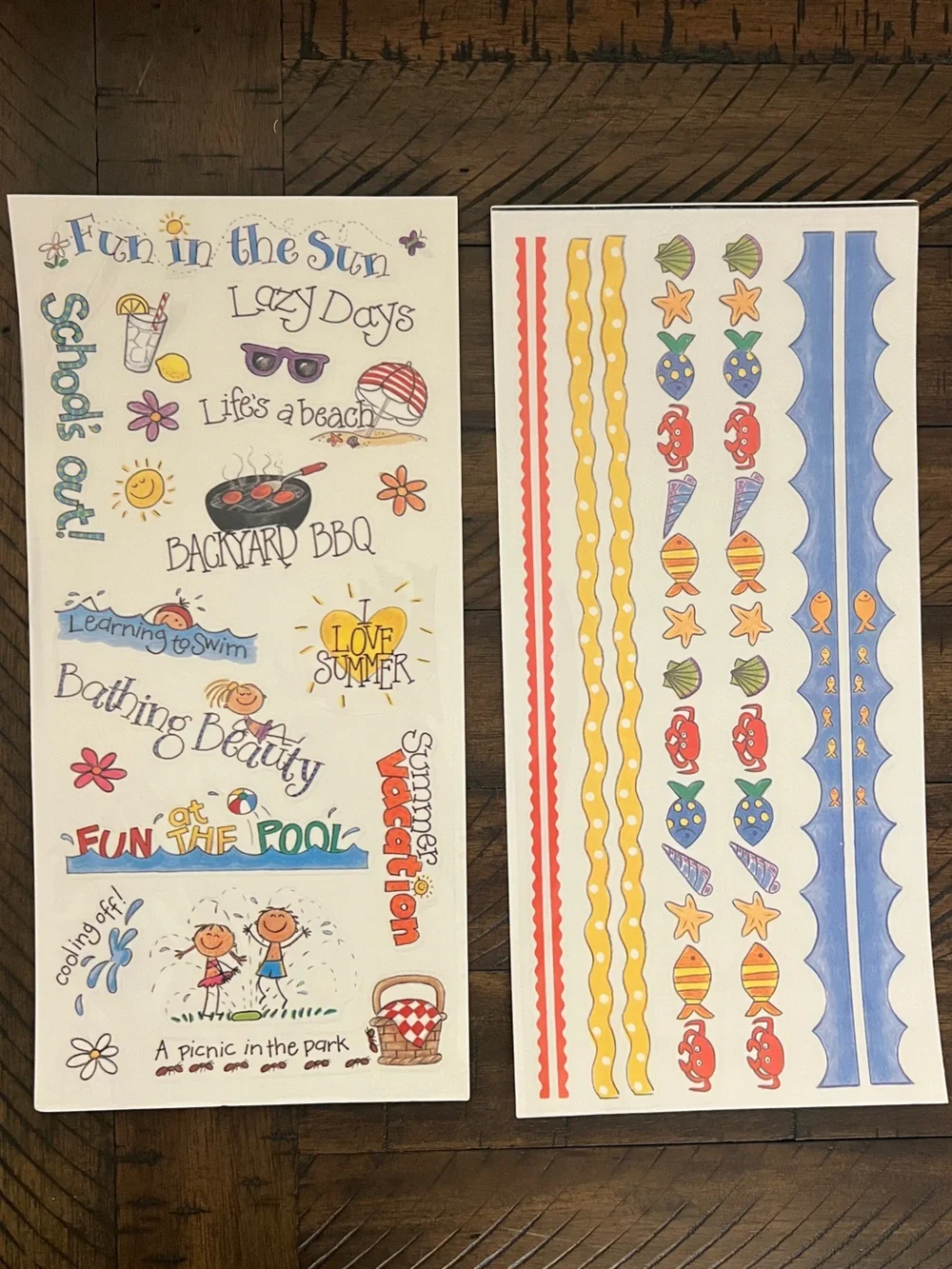 Assortment of Scrapbooking Stickers